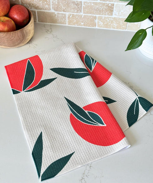 Set 2 100% 18" 30" HONED Kitchen Dish Towel | of | Lightweight Absorbent Dish Cloth for Kitchen Drying | Premium