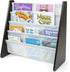 4-Tier Humble Crew Kids Bookshelf, Espresso Wood/White - Premium Book Shelf for Kids Rooms with Four Deep Pockets