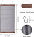 FEQO Earring Organizer, Hanging Mesh Holder with 20 Pieces S Shape Black Hooks, Jewelry Display Organizer