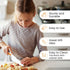 Zulay 3-Piece Kids Knife Set - Toddler Knives for Real Cooking & Baking - Safe Montessori Knife with Serrated Edges