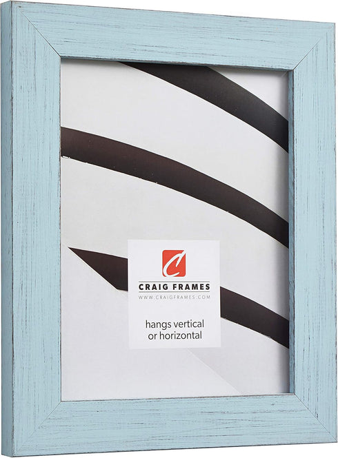 Craig Frames Jasper Picture Frame, 8 x 10 Inch, Country Sky Blue