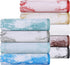 6 Set, Superior Cotton Piece Assorted Solid and Marble Hand Towel Daily Use, Soft, Absorbent, Decorative Bathroom