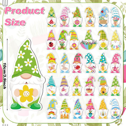 Hoteam 30 Pcs Spring Magnets Swedish Gnomes Refrigerator Magnet Cute Summer Fridge Magnet Garage Door Magnet Car Magnetic for Spring Summer Holiday Metal Door Dishwasher Decoration Party Supplie