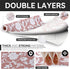 RAY STAR Shelf Liner, Non-Adhesive Pink Floral Kitchen Cabinet Liner, Strong Grip Non-Slip, 18 Inch x 8 FT (4 Rolls)