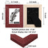 CORE ART Handmade Wood Picture Frame Set of 2, Rustic Red 3.5x5 High Definition Semi-tempered Glass Display