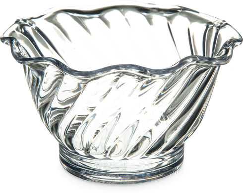 Carlisle FoodService Products Plastic Dessert Dish, Clear, 5 Ounces, Pack of 24