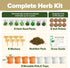 8 Set HOME GROWN Gift Herb Kit Herb Seeds with Basil, Cilantro, Mint & More, Complete Indoor Grow Kit for Kitchen