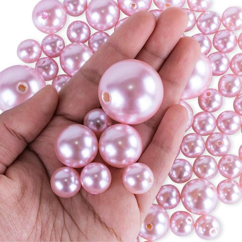Super Z Outlet Elegant Glossy Polished Pearl Beads, DIY Jewelry Necklaces, Table Scatter, 8 Ounce Pack