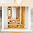 Juvale Bamboo Silverware Drawer Organizer, 6 Slots Wooden Cutlery Tray Holder for Kitchen, 14.5 x 10.25 x 1.75 In