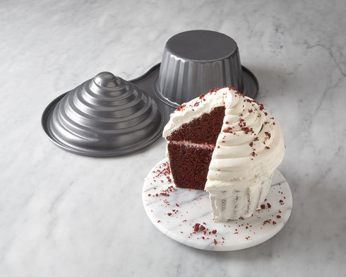 Fox Run Giant Cupcake Pan - Non-Stick Carbon Steel, 8 x 15.5 x 3.25 inches
