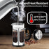French Press Coffee Maker, 34oz (1 Quart, 5-6 Cup), Heat Resistant Borosilicate Glass, Cold Brew Coffee Tea Pot Gifts