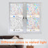 Window Privacy Film Rainbow Window Clings, 3D Decorative Stained Glass Vinyl Anti UV Non-Adhesive Covering