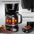 Mixpresso 12 Cup Coffee Pot, Auto-Off & Reusable Filter, Large Drip Coffee Maker with Borosilicate Glass Carafe