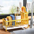 Countertop 304 Cisily Sponge Holder for Kitchen Sink, Sink Caddy Organizer with High Brush Holder, Kitchen Organizers