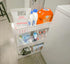 5 STAR SUPER DEALS Slim Rolling Storage Cart - Narrow Slide Out Shelving Utility Cart - Mobile Storage for Laundry