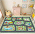 39''x59'' Kids Rug Car Rugs Playmat Carpet for Kids Toy Cars for Playroom Classroom Kids Room, Educational Area Rugs