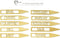 Vyperion Bamboo Plant Labels | Laser Cut 6" x 1" Weatherproof Plant Markers,