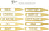 Vyperion Bamboo Plant Labels | Laser Cut 6" x 1" Weatherproof Plant Markers,