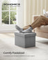 12.2 16.1 12.2 Inches, 286 lb ULSF102G02 SONGMICS Mazie Collection - Small Folding Storage Ottoman, Foot Rest Stool, x
