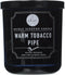 DW Home Medium Single Wick Candle, Warm Tobacco Pipe, Black, 10.35 Oz.