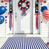 4th 27.5"x43" Summer 27.5"x43") CAINANEL Blue and White Striped Rug of July Door Mat Front Porch Rug Independence Day