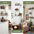 2.5 SweetSage Fire Escape Wall Shelf, Modern City Corner Wall Decorative Action Figure Metal Display with Mini Shelf
