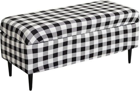 CRFATOP Printed Rectangle Ottoman Stool Cover Stretch Folding Storage Footstool Bench Slipcovers