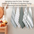 Cotton Clinic Kitchen Dish Tea Towels, 16x28 Ring Spun Cotton Set of 5, Gray, Dish Cloths, Bar Towels