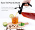 Cold Brew Coffee Maker Pitcher, 2 Quart Glass Mason Jar with Spout Lid Filter, Heavy Duty Handle, Airtight & Leak-Proof