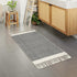 2x4.3 Lahome Belle Boho Kitchen Runner, Bathroom Runner Rug Lightweight Entryway Rug Woven Cotton Throw Mat