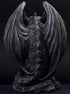 JORAE Winged Gargoyle Statue, Indoor Outdoor Home Decor Sitting Guardian Sculpture, 9 in Polyresin