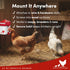 64oz (2 2 RentACoop Liter) Chicken Drinker with Versatile Nipples - Ideal for Baby Chicks, Quail, Small Birds