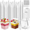 400 Pcs 5 oz Dessert Cups with Lids & Spoons, Reusable Clear