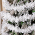 KIMOBER 32.8 Ft White Metallic Christmas Tinsel Garland for Tree and Wedding Party Decorations