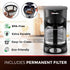 Mueller 12-Cup Drip Coffee Maker with Borosilicate Carafe, Auto-Off, Reusable Filter, and Keep-Warm Function