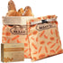 2 Pack Beeswax Bread Bags for Sourdough Homemade Bread, XL Cotton Lining