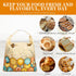 Ronxzas 2 Pack Beeswax Bread Bags for Homemade Sourdough, Reusable Natural Cotton Large Bees Wax Bag Food Storage Bags