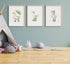 Generic 3Pcs Set 3 Baby Animal Nursery Wall Art Funny Green Rain Gear Duck Painting Picture Wall Decor This of Happy