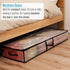 40 Inches 24 VENO Clear Wrapping Paper Organizer Storage Box for Christmas Gift Bags and Holiday Accessories, Underbed