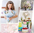 Sunnyray 30 Pieces Metal Wire Floral Picks, 13 Inch Table Name Number Picture Clips for Wedding Party
