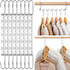 HOUSE DAY Space Saving Hangers, 20 Pack Heavy Duty Hanger Organizer, Closet Space Saver