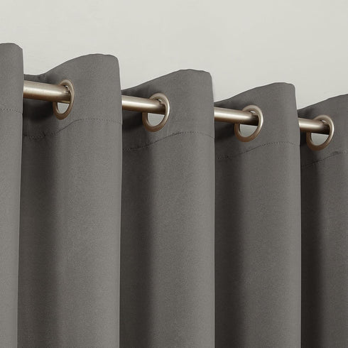 Sun Zero Barrow Grommet Curtain Single Panel, Energy Efficient