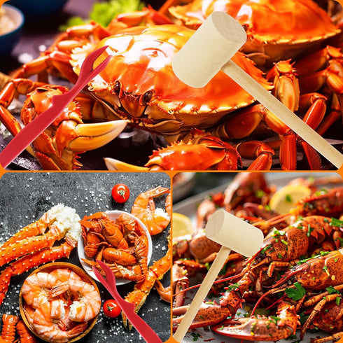 25 Hammers, Seafood Crab Crackers and Tools, Pcs Crab Leg Cracker Tool, Nut Crackers Tool, Crab Crackers, Lobster