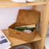 YRHOME Seagrass Rattan Basket with Lid, Hand-woven Rectangular Household Storage Basket for Organizer Boxes