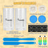2Pack, 40OZ Sourdough Starter Jar Kit Large Sourdough Starter Kit With Thermometer Strips & Scraper, Sourdough Bread