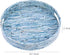 12.6 PEMAR Mother of Pearls Lacquer Inlaid Round Serving Tray with Handles, Round Decorative Nacred Wooden Ottoman