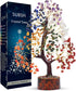 7 Chakra Tree of Life, Crystal Tree for Positive Energy, Healing Crystals and Stones, 10-12"