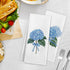 Gnmduw Set 2, Decor,16x24 Inch Blue Hydrangea Floral Kitchen Towels, Hydrangea Flower Decor Hand Towels of Coquttee