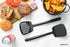 Spatula Turner Set of 2 for Cooking, Ideal for Flipping Eggs and Pancakes, Nonstick Cookware, Made in USA (Black)