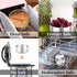 P&P CHEF Set of 4 Cake Pans, Stainless Steel Round Baking Tins for Birthday Wedding, Leak-proof & Easy Clean, 4 Inch.